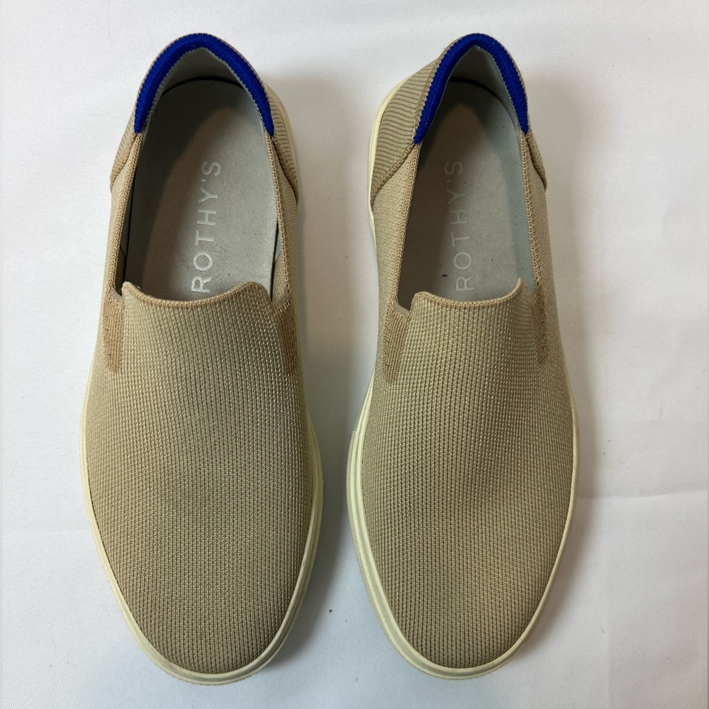 Rothy's Tan and Blue Women's Loafers
